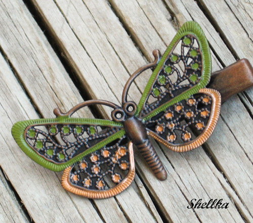 Spona do vlasů motýlková 10