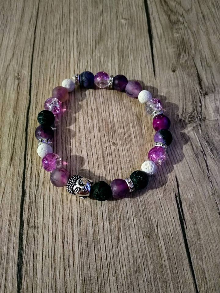 Minerální náramek s Buddhou II.