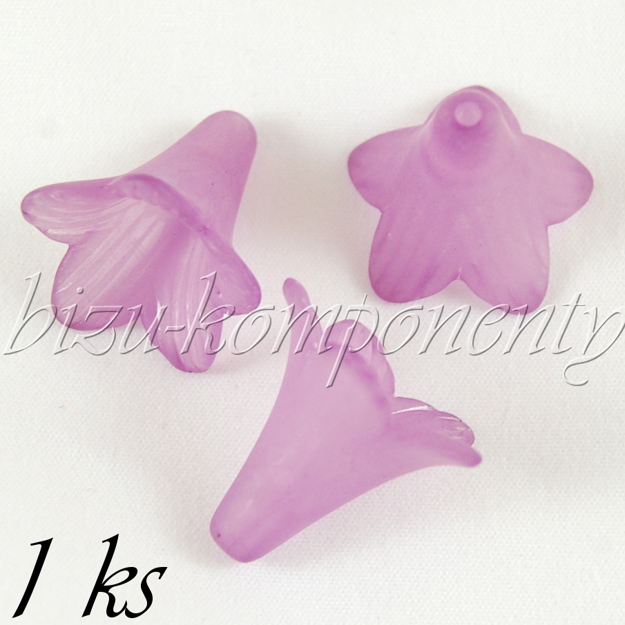 Fialový akrylový zvonek (01 0137)