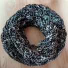 Měkký pletený nákrčník puffy - panda