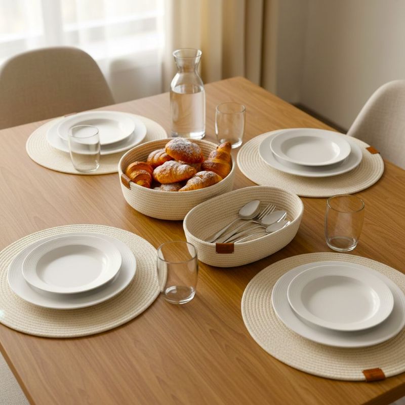 Sada na jídelní stůl 6 ks - písková