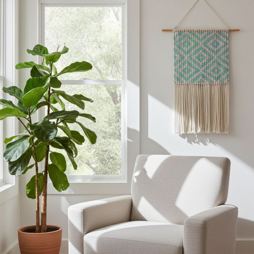 Macramé dekorace vzor