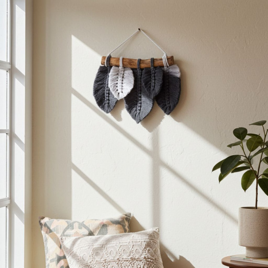 Peříčka v šedo bílém provedení