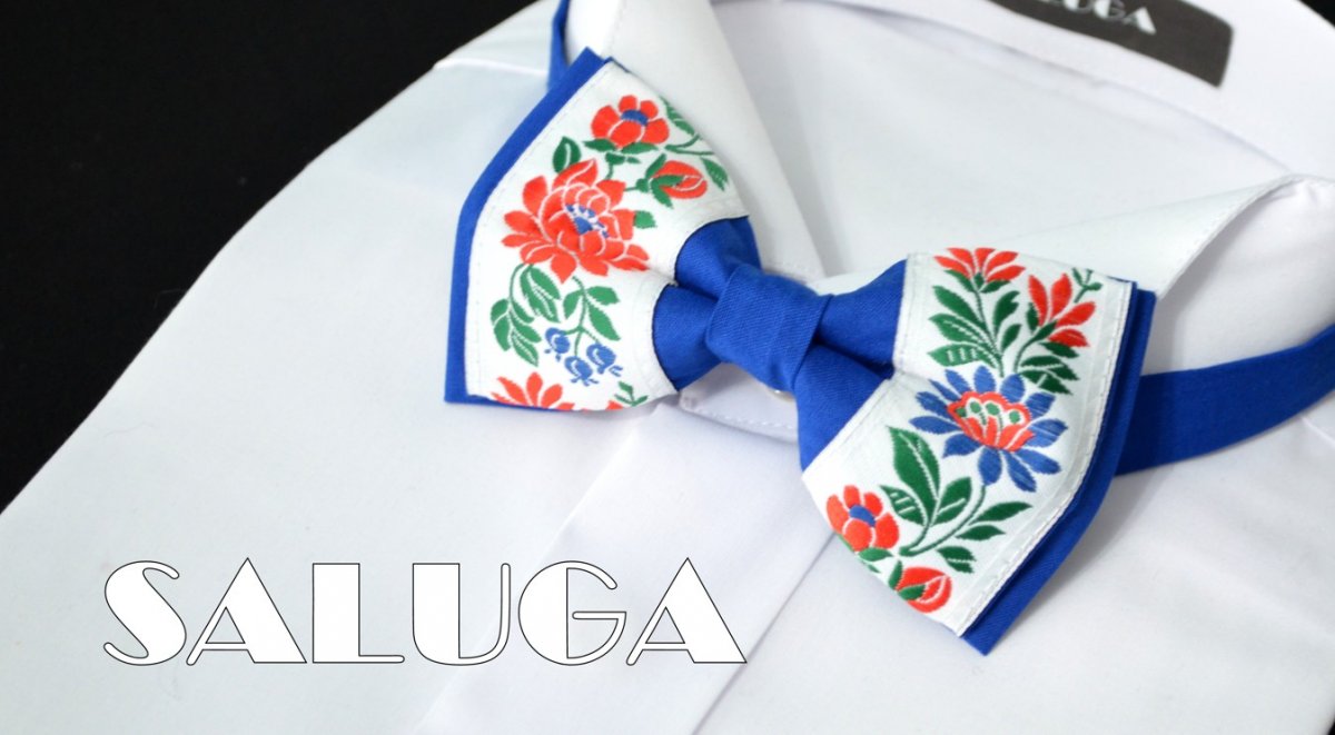 folkový folklorní pánský motýlek