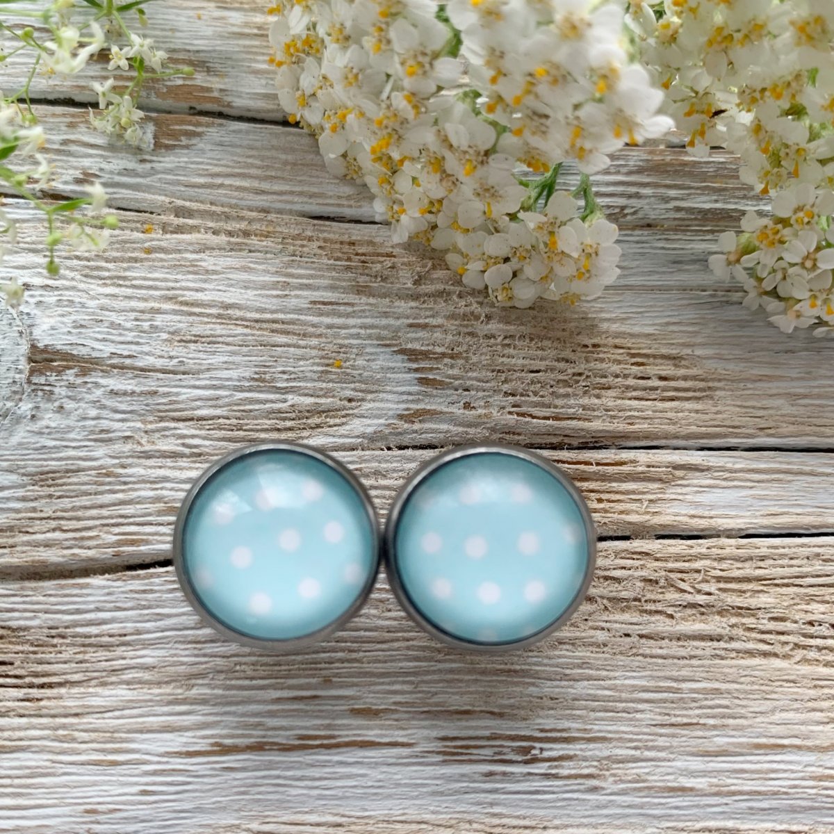 Světle modré puntíkaté - S.Steel