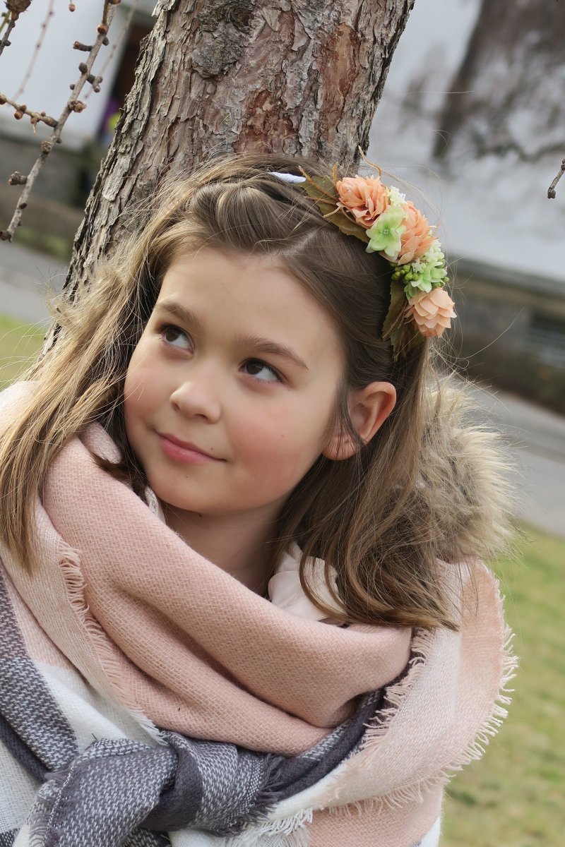 Čelenka "meruňkový sorbet s limetkou"