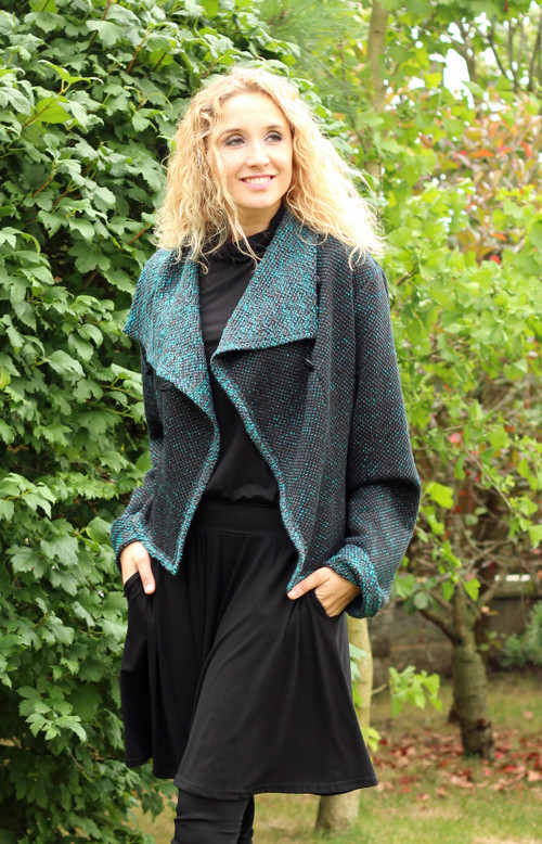 Šedotyrkysové sáčko 