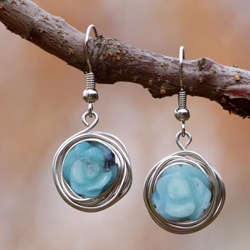 Amazonitové růžičky