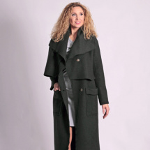 Zelený vlněný kabátek - dvoudílný