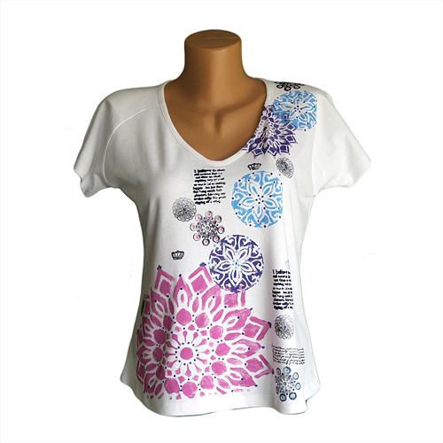 Bílé dámské tričko vel. 44