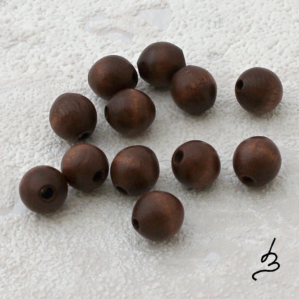 Dřevěné hnědé 9/10 - bal. 12 ks