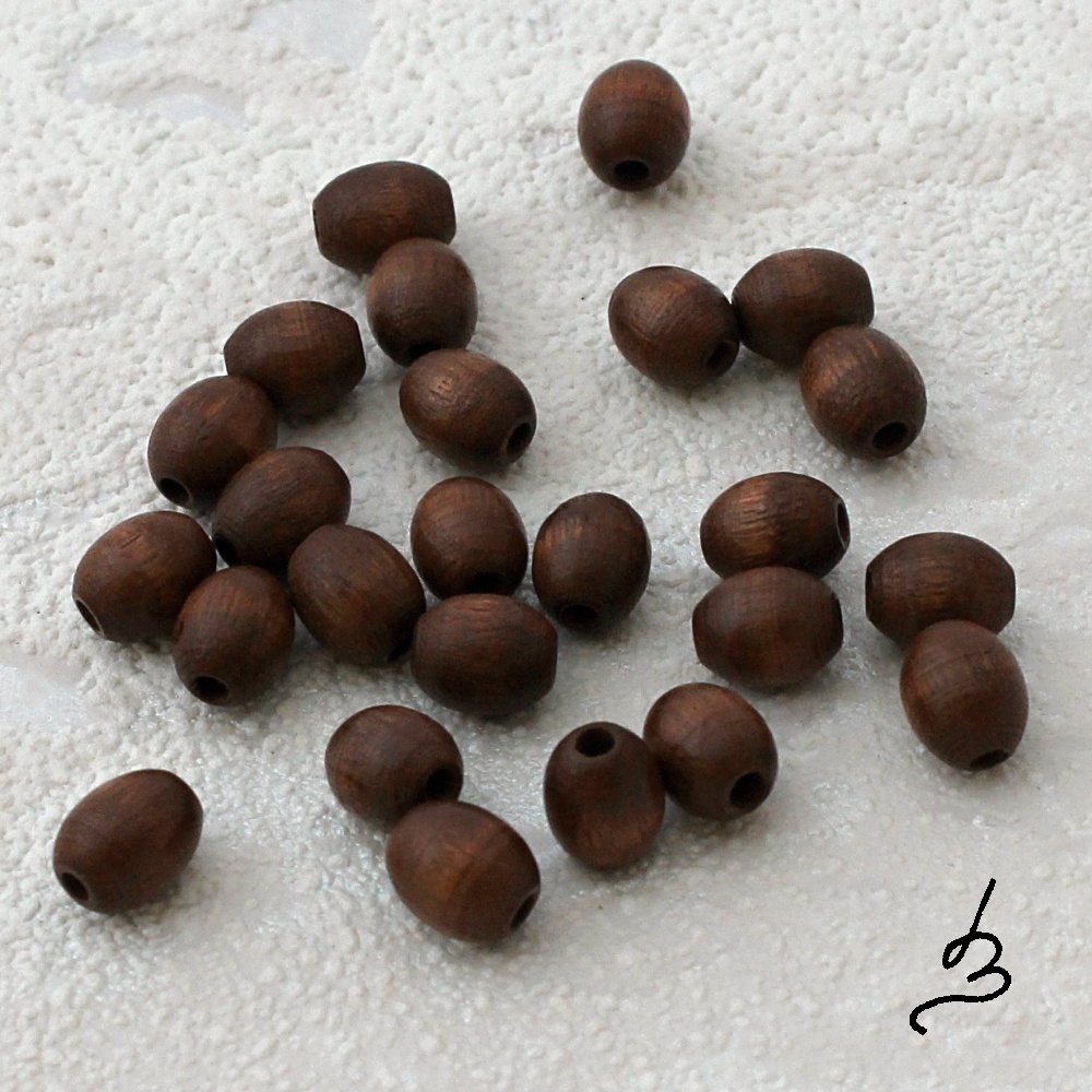 Dřevěné hnědé 6/7,5 - bal. 25 ks