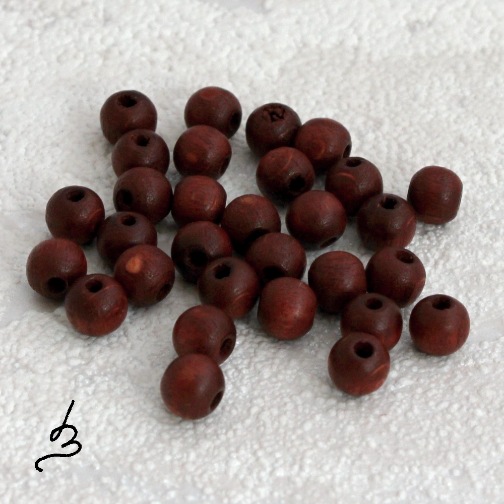 Dřevěné čokoládové pr. 6 mm - bal. 30 ks