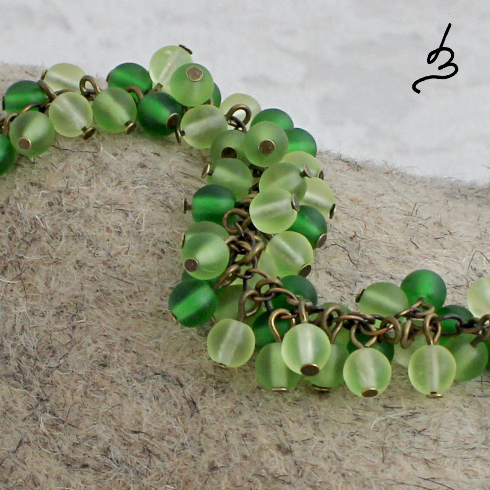 Zelená duše vína - náramek