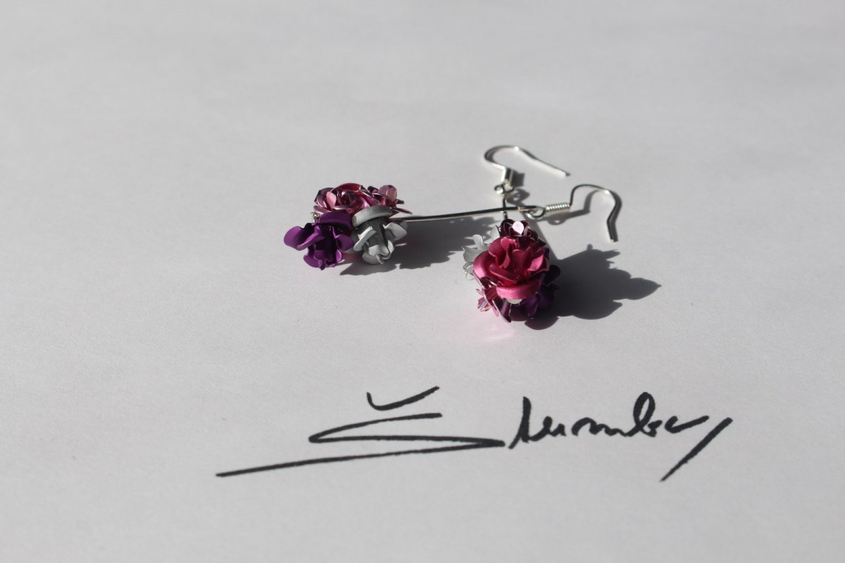 Naušnice - růžičky