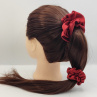 Dárková sada vínová - 6 scrunchies