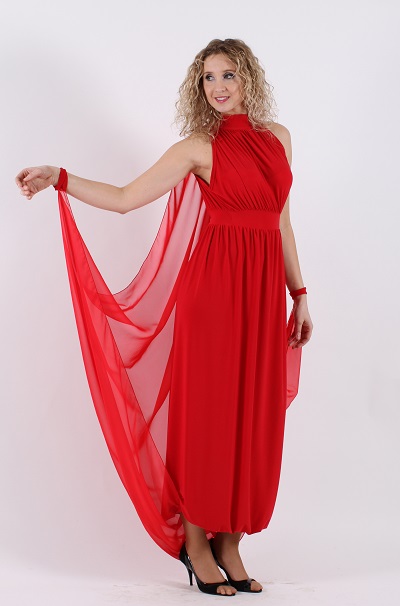 Červené večerní šaty 