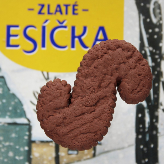Esíčka, brož jako sušenka, tmavé