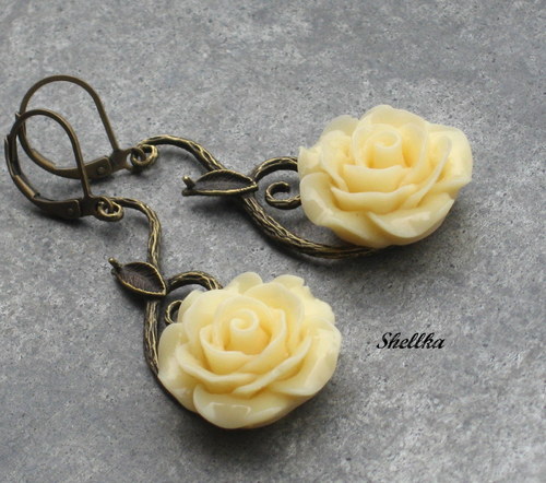 Náušnice s růžičkama 6