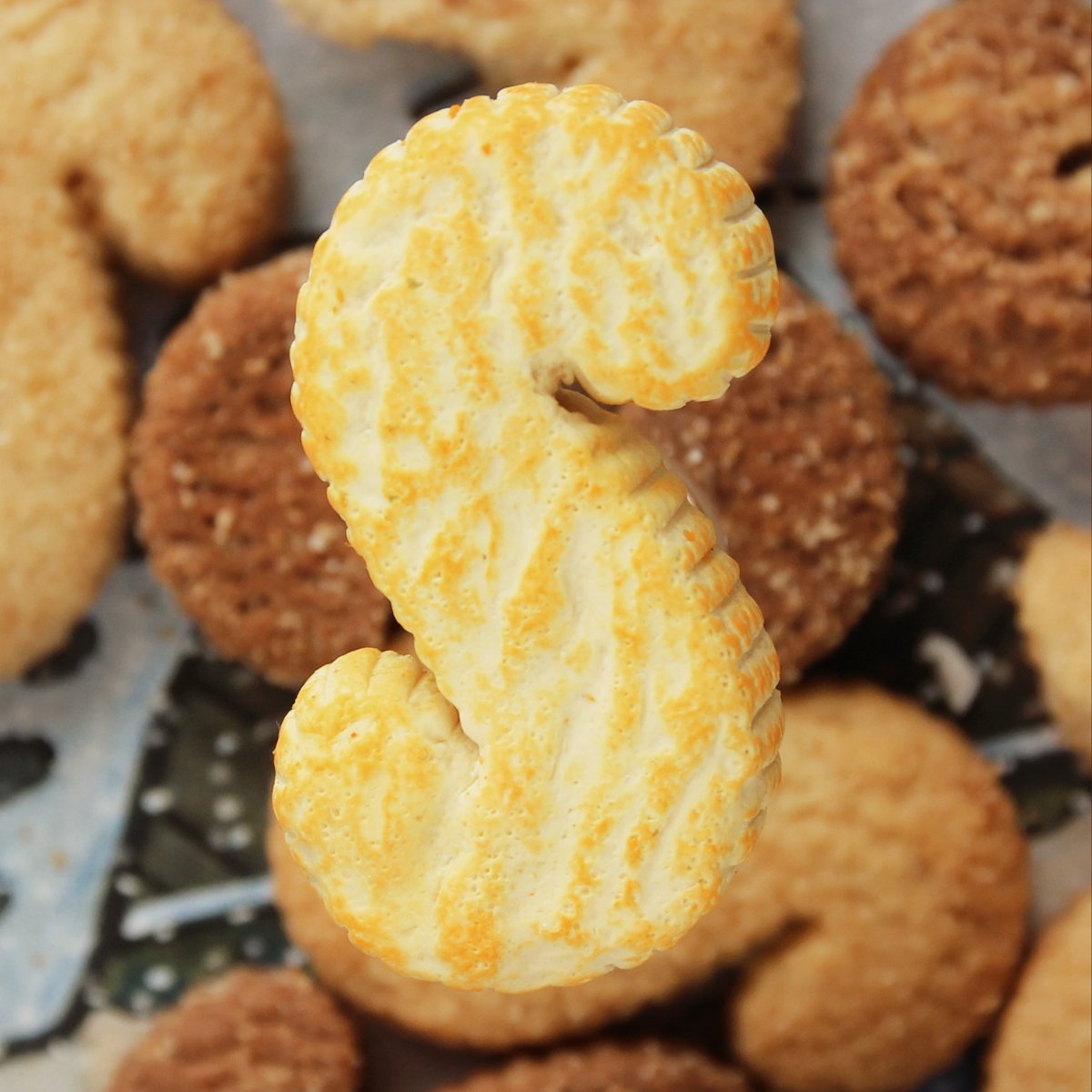 Esíčka, brož jako sušenka, světlé