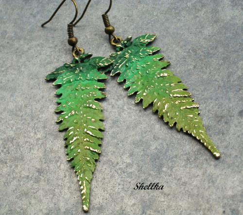 Náušnice ,,KAPRADINY,,