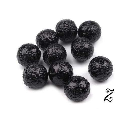 Zigana, černé, 8 mm (10ks)