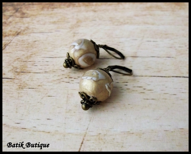 Náušnice - bronz/zlato