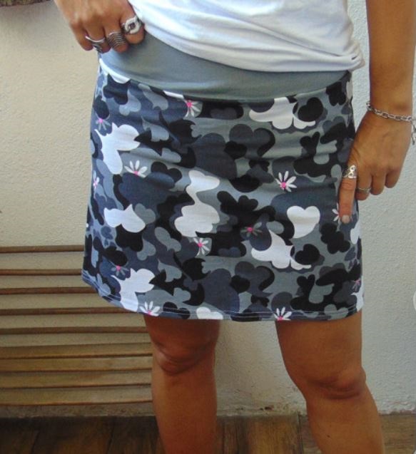 SUKNĚ MASKÁČ SE SRDÍČKY S - XXL