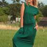 Zelené dlouhé šaty