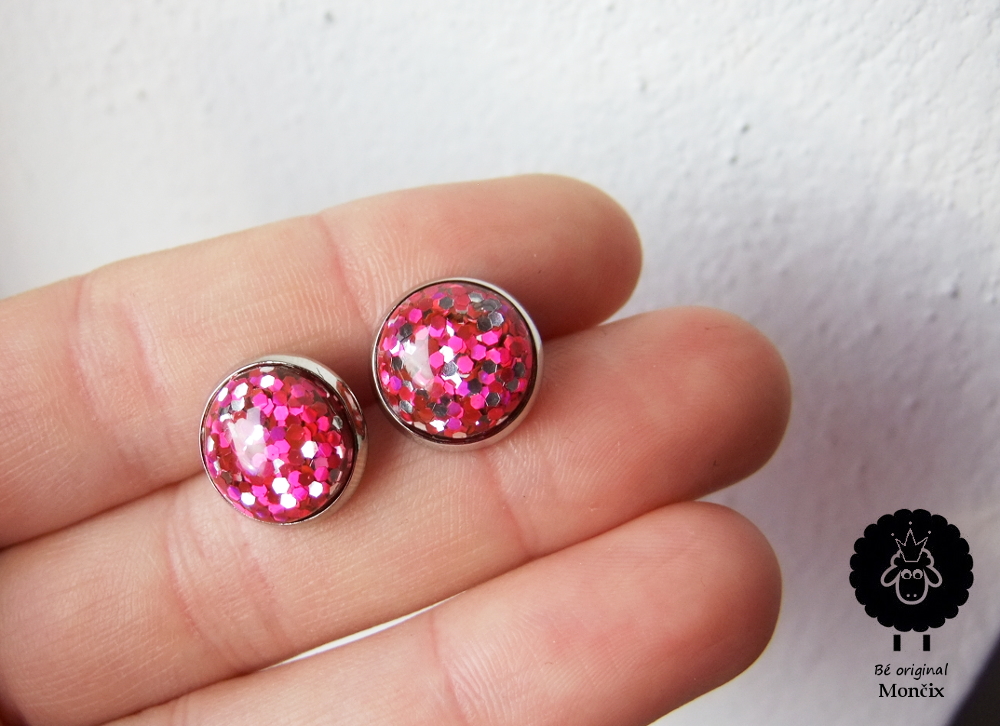 Ocelové náušnice 12mm