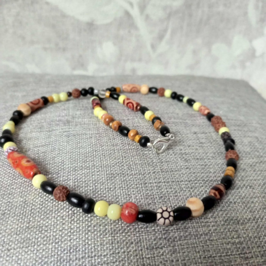 Náhrdelník Dřevěné korálky