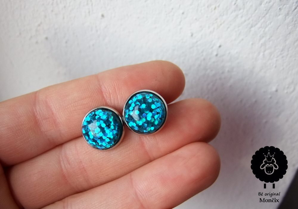 Ocelové náušnice 12mm