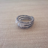 Prstýnek ,,S chalcedonem na šedé"