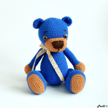 Modrý medvídek (21 cm) - na objednávku