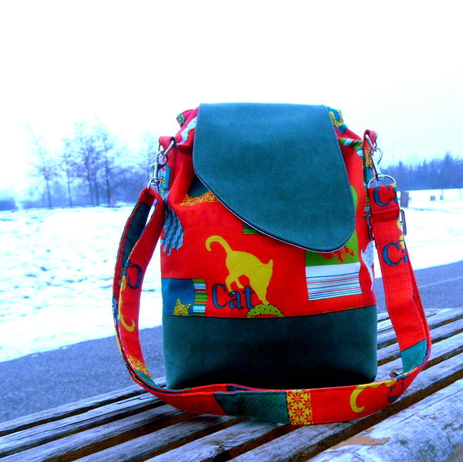 Kabelka a batůžek 2 v 1 / Crazy cat