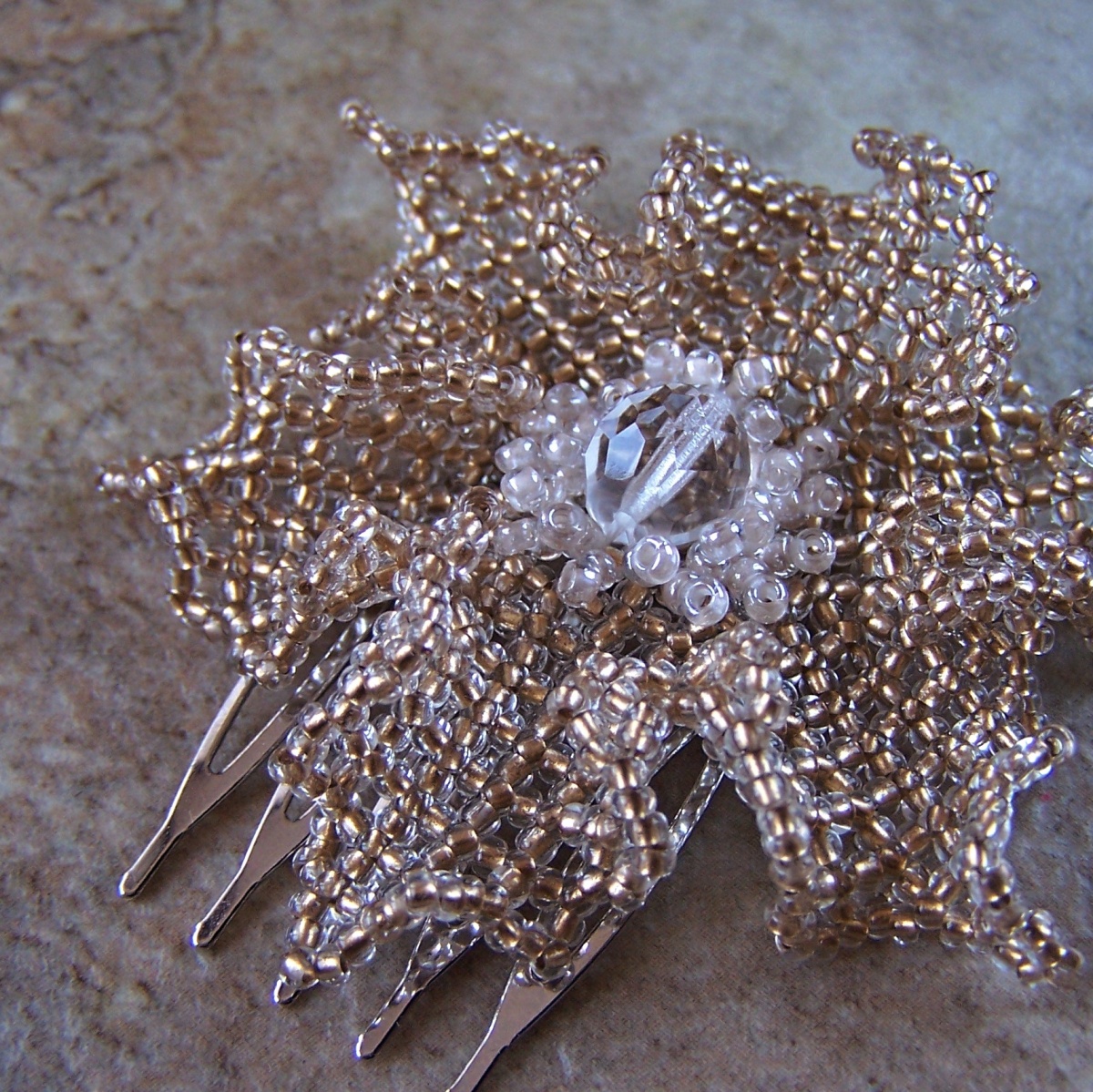 Hřebínek do vlasů "Flower"