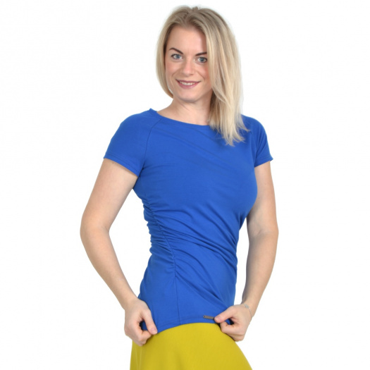 Řasené tričko ALA / modrá classic