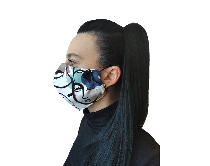 Rouška dámská - tváře 