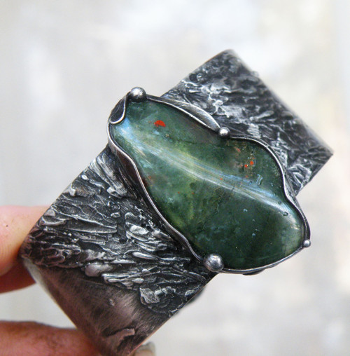 Eghar...(heliotrop, karneol, grosulár) náramek 2v1