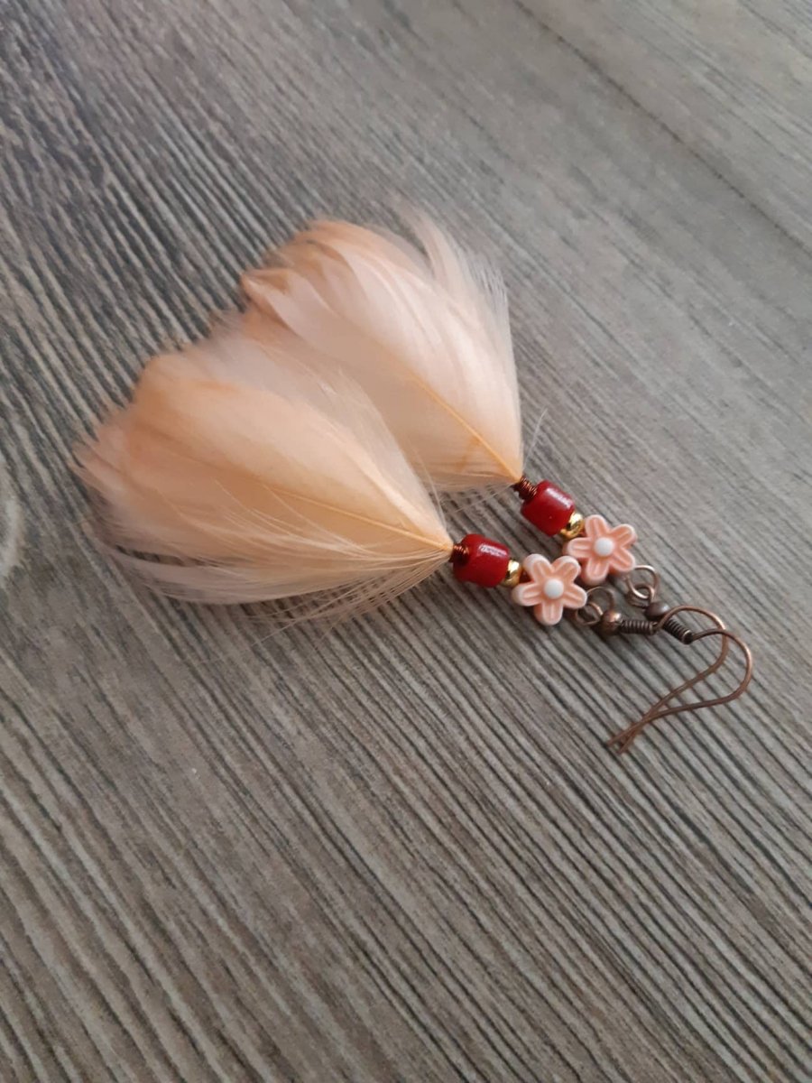 Náušnice... Lososové vábení