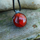 Karneol s drůzou... autorský šperk