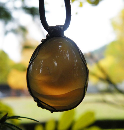 Mlha...(achát) oboustranný