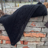 Černé zachumlání - háčkovaný pléd