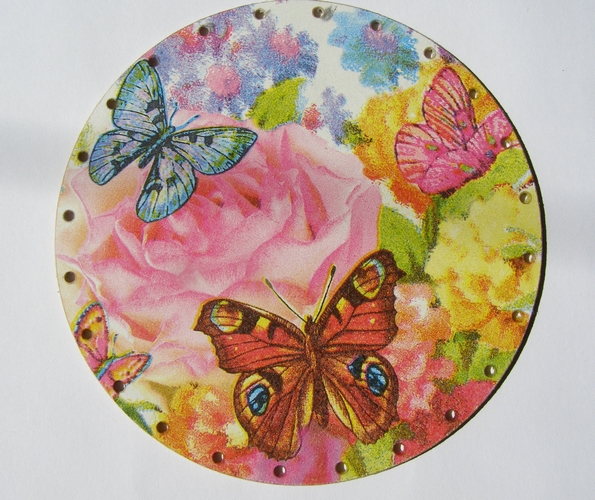 Dno pro pedig - kruh 16 cm - Motýli