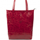 Velká kožená taška - červená