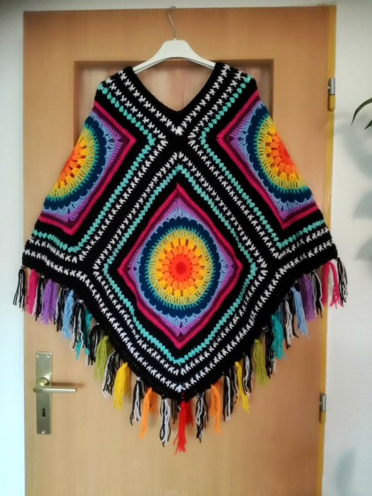 "Boho" pončo - pro dospělé (na zakázku)