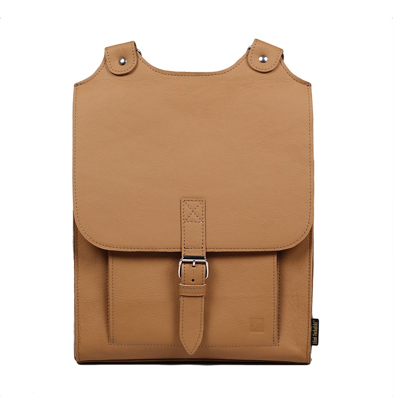 Kožený batoh okrový