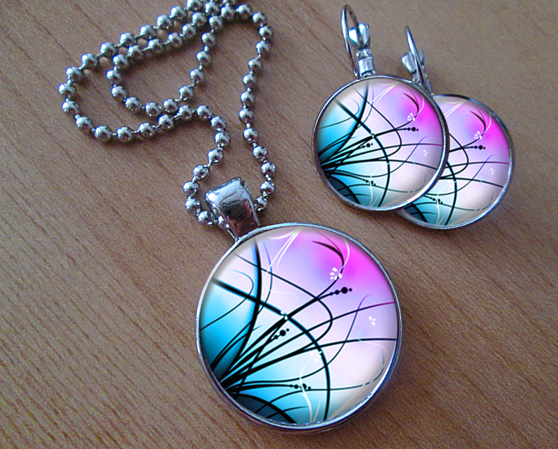 Fairy tale - Sada náušniček a přívěsku