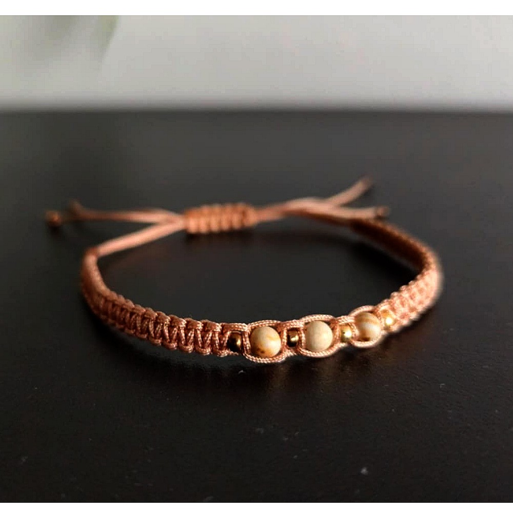 Náramek Shamballa - Jaspis