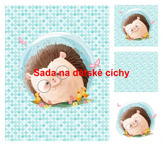 Autorská sada bavlněných panelů na peřinku č.41